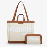 Wrangler Leather Trim Canvas Tote Bag Collection