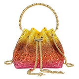 Carlin Diamente Loop Handle Bucket Bag