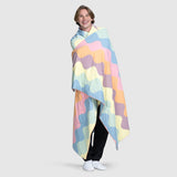Lilac Pastel Wave Cooling Blanket