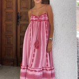 Crochet Patchwork Halter Knit Dress