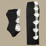 Cutout Strapless Swimsuit