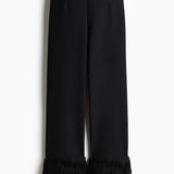 Statement Button Tuxedo Shirt & Fringed Trim Pants