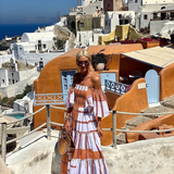 Seraphina - Luxury Mexican Print Off-Shoulder Maxi Dress