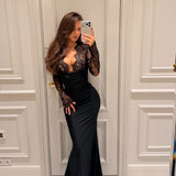Refined Slim-Fit Evening Maxi Dress