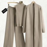 Soft Ribbed Knit 3 Piece Set