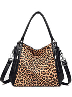 Casual Leopard Print Zebra Shoulder Bag