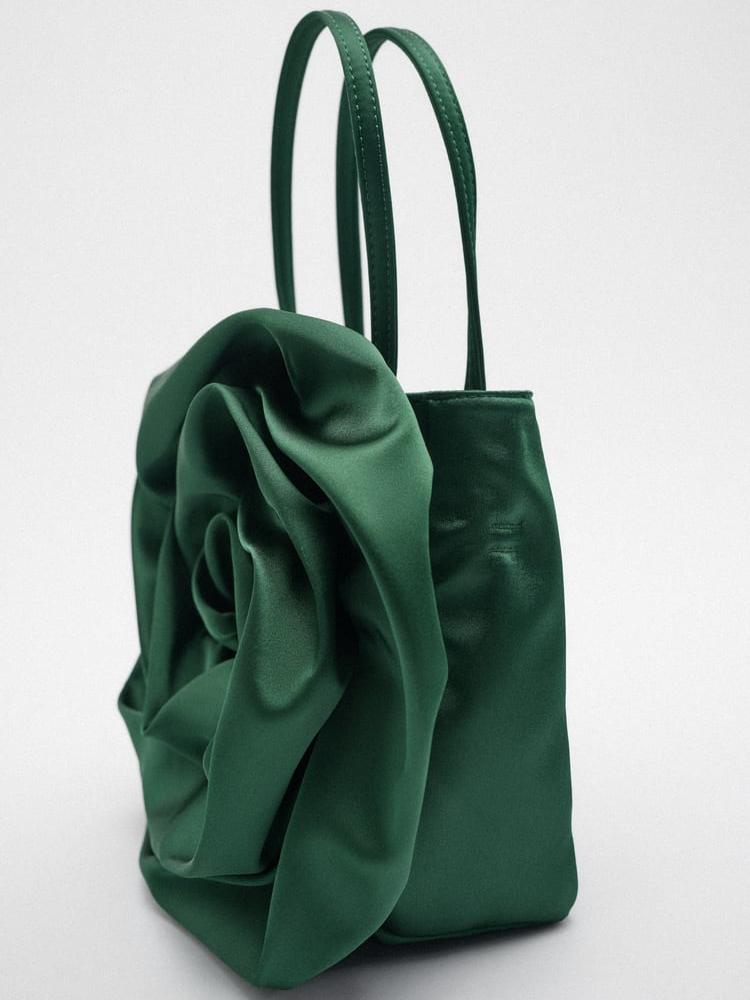 Silky Floral Cloud Bag