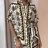 Ethnic Exquisite Printed Fashion Casual Set