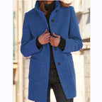 Vintora | Retro Damen-Windjacke mit Knöpfen und Stehkragen