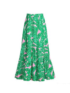 Green Zip-Up Floral Surf Set