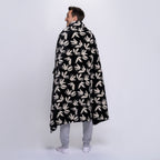 Black Floral Blanket