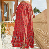Single-breasted Half-body Split Beach Dress