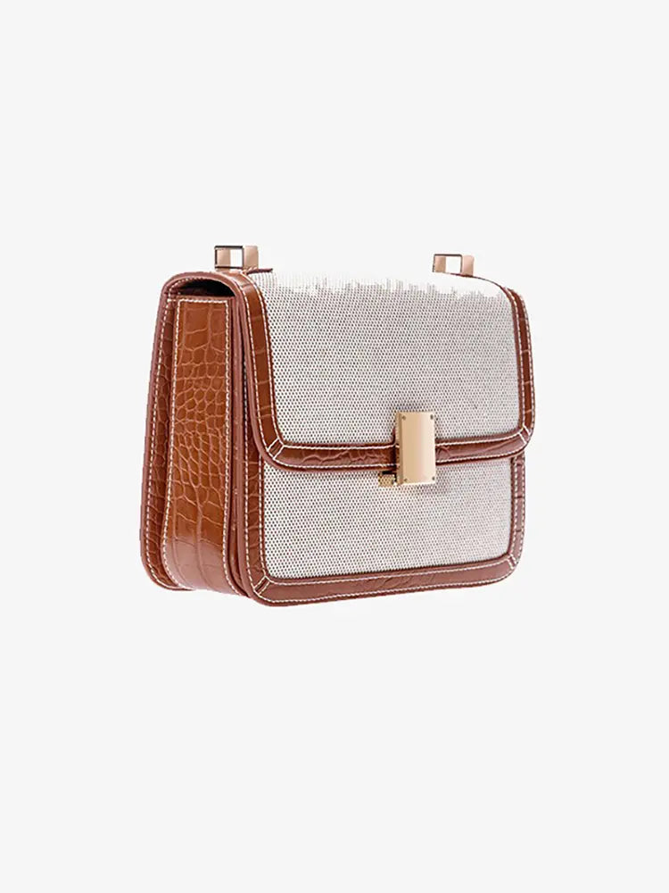 Minimalist Canvas Crossbody Shoulder Bag for Women