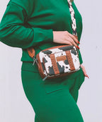 Wrangler Cow Print Crossbody Bag