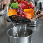Foldable Silicone Strainer – Save space and stay organized