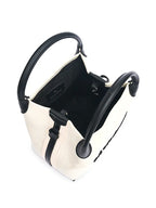 New High-End Letter Canvas Tote with Detachable Strap