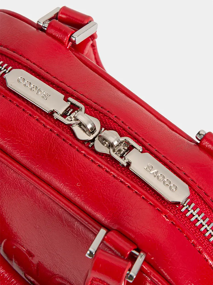 Spring Summer Boston Style Bowling Crossbody Bag