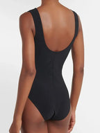 Colorblock One Piece Swimsuit Set