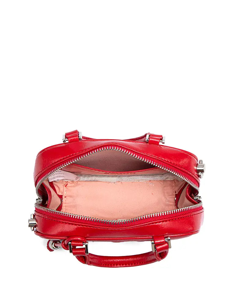 Spring Summer Boston Style Bowling Crossbody Bag