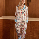 Ski Sports Print Pajama Set