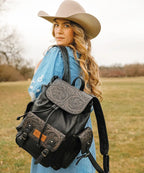 Wrangler Floral Tooled Concealed Carry Backpack