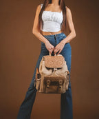 Wrangler Floral Tooled Concealed Carry Backpack