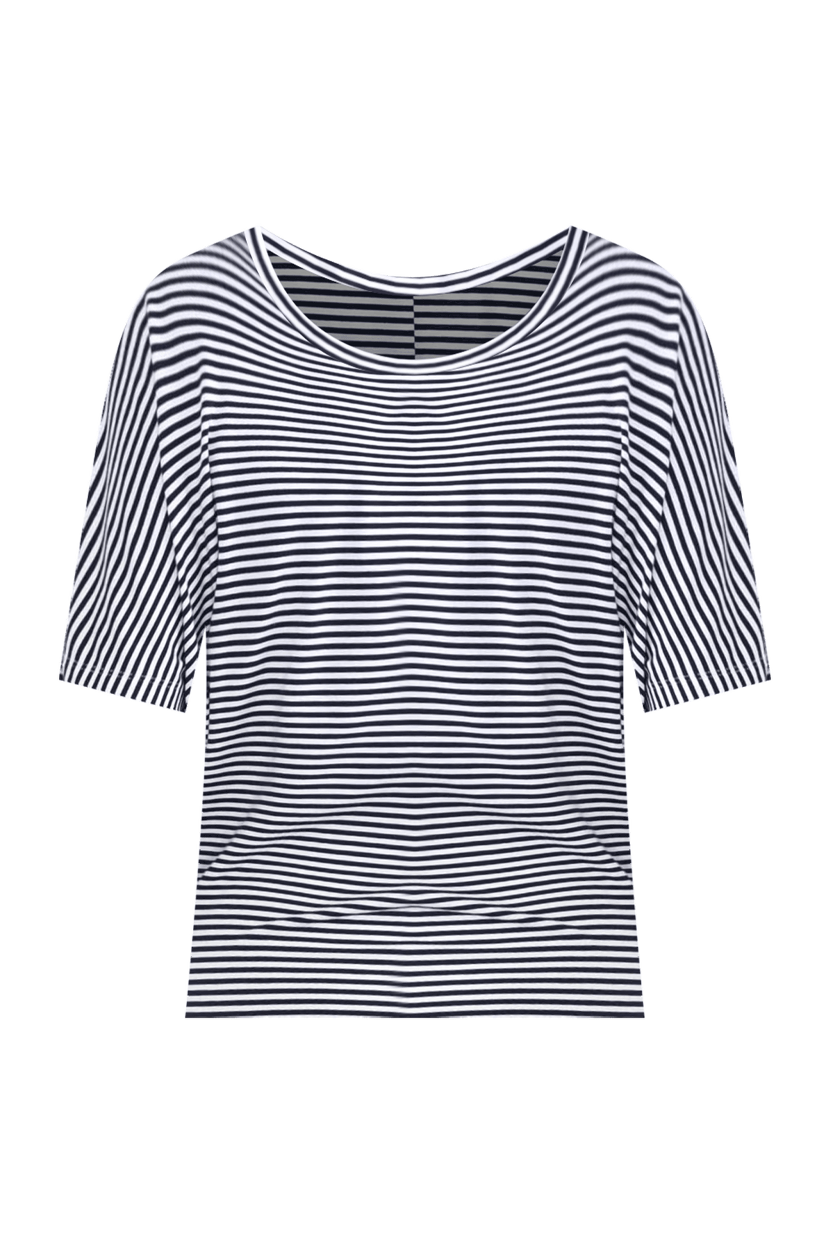 Navy and White Stripe Maui Tee