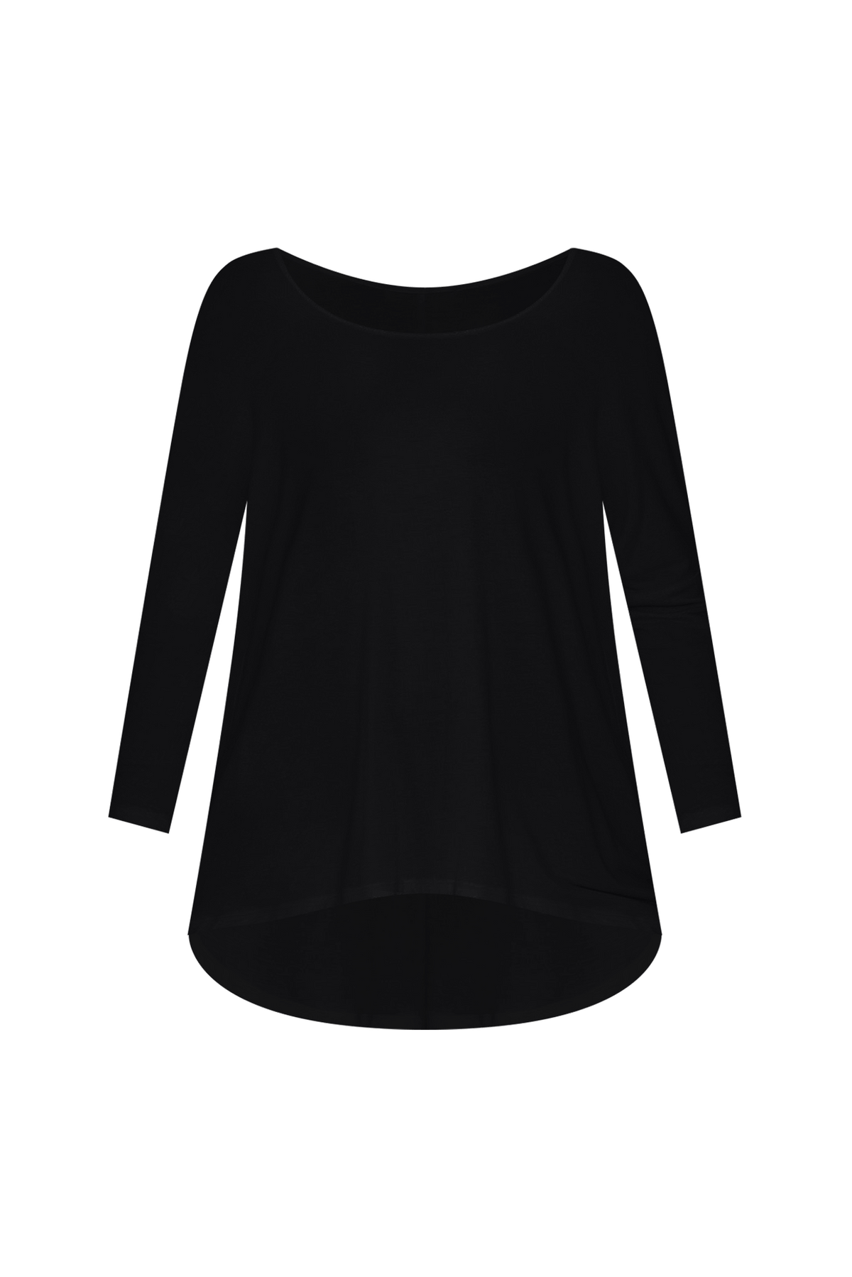 Black Milan 3/4 Sleeve Top