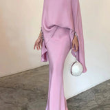 Elegant Solid Color Irregular Suit