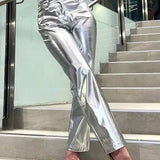 Fashionable PU leather pants