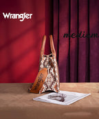 Wrangler Aztec Print Whipstitch Canvas Tote Bag Collection