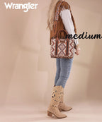 Wrangler Aztec Print Whipstitch Canvas Tote Bag Collection