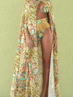 Boho Tassel Tribal Print Bikini Set