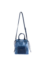 Denim Patchwork Lucky Bucket Crossbody Tote