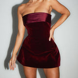 Fold Over Ultra Mini Dress