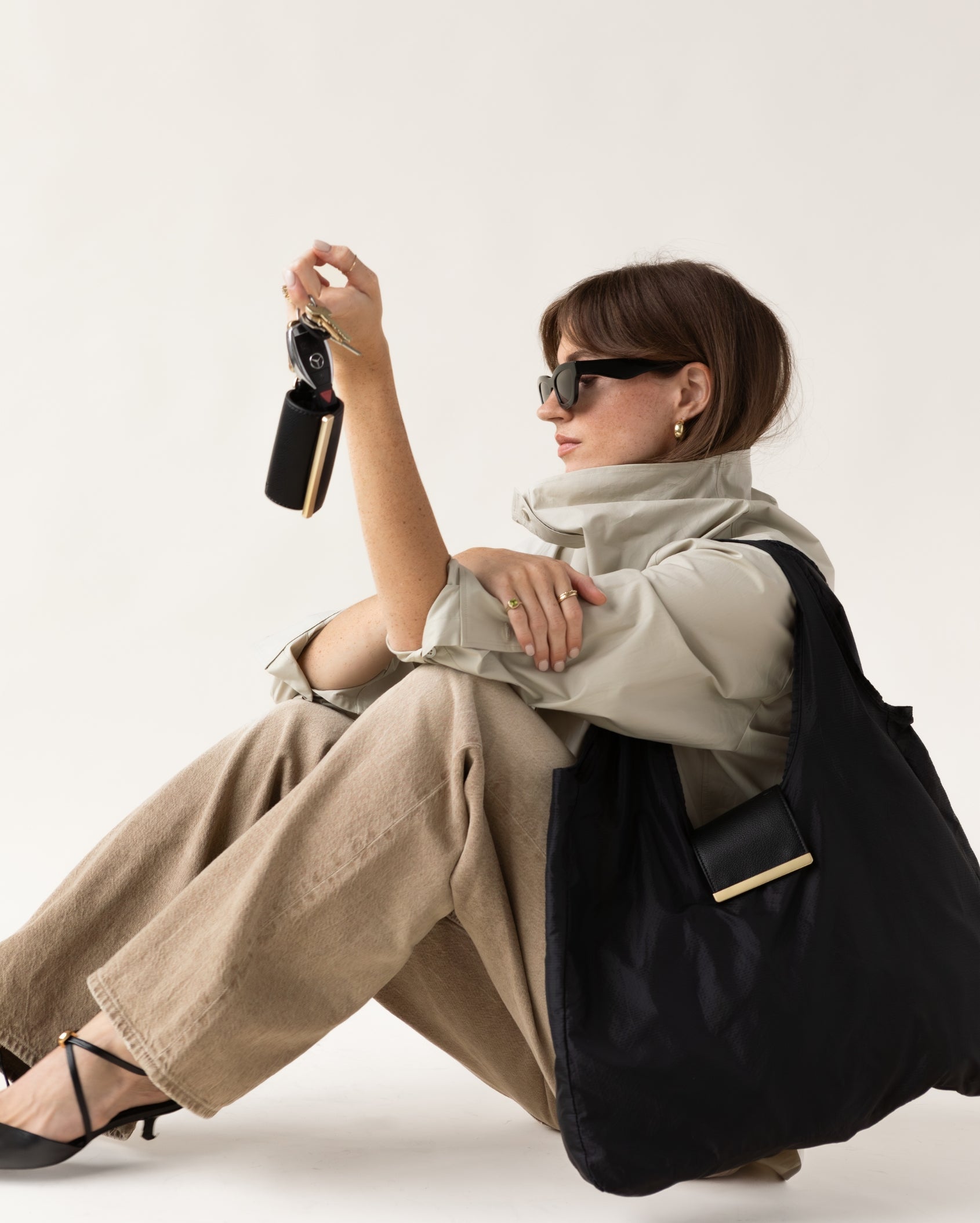 Keychain tote - jet