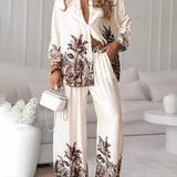 Printed Long Sleeve & Pants Set