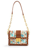 Animal Print Chain Crossbody Bag