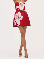 Rosario Floral Appliqué Mini Dress