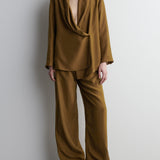 Shawl Lapel Suits Pants Set