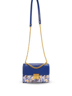 Unique Pattern Brown Top Handle Shoulder Bag