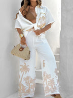 Casual Linen Shirt & Pants