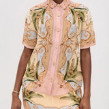 Elegant Linen Shirt & Shorts Set