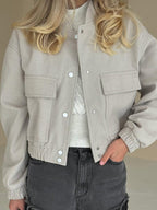 Solid Color Casual Coat