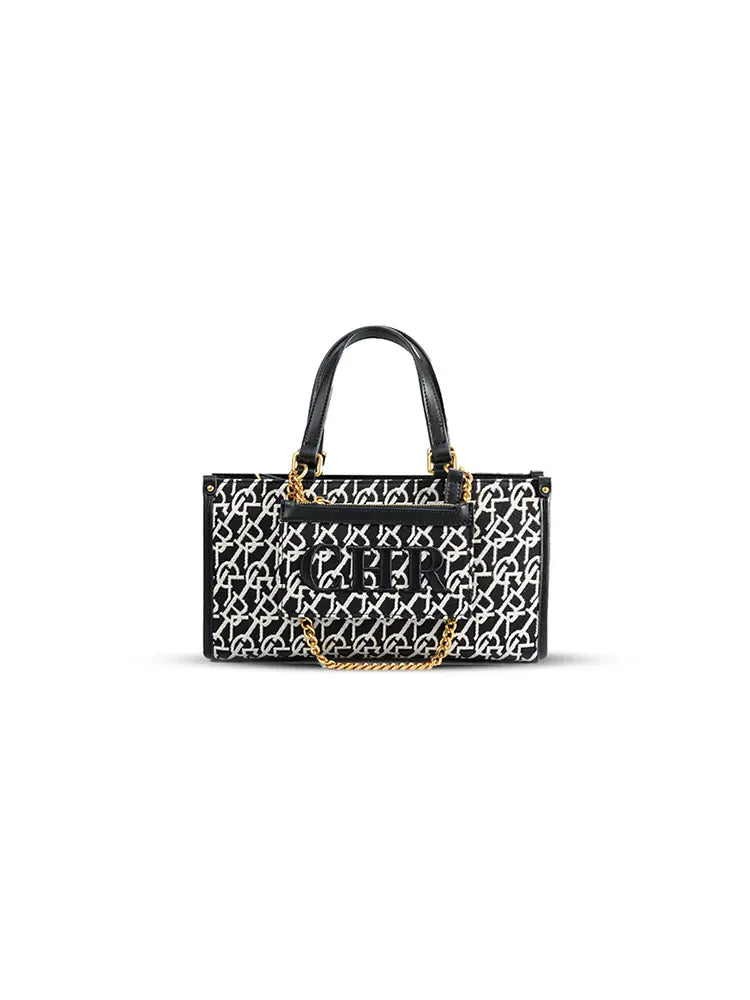 Jacquard Stitch Convertible Commuter Backpack Tote