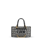 Jacquard Stitch Convertible Commuter Backpack Tote