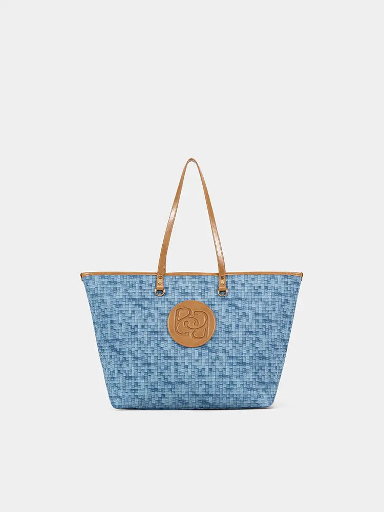 Woven Luxe Tote Bag for Women