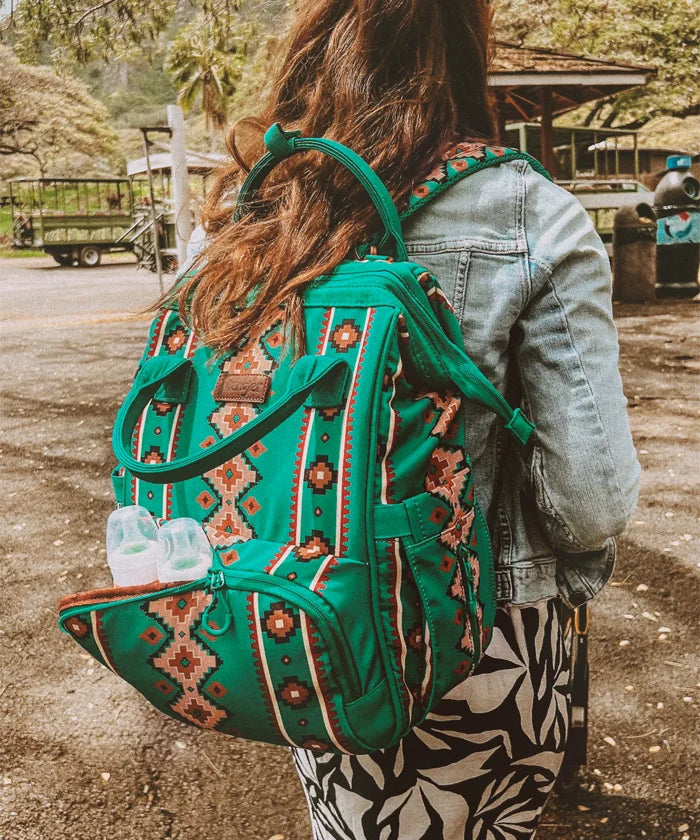 Wrangler Aztec Southwestern Print Diaper Bag