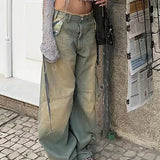 Vintage Washed Denim Pants