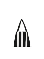 Colorblock Knit Tote Bag